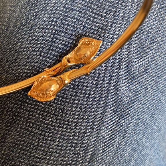 Peter Brams Design unique 14kt gold bangle bracelet - Picture 6 of 11